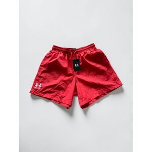 Under Armour Mens Essential Volley Shorts Red Swim Trunks 1377191 Medium